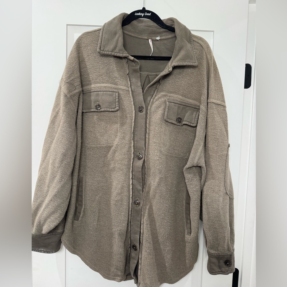 Free People Dirty Olive Ruby Jacket